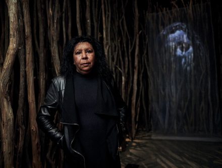 Portrait-of-Maree-Clarke-artist-and-designer-in-Maree-Clarke-Ancestral-Memories